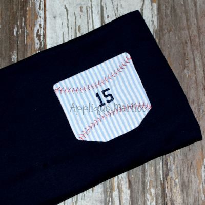 In-the-Hoop Pocket with Baseball Stitches
