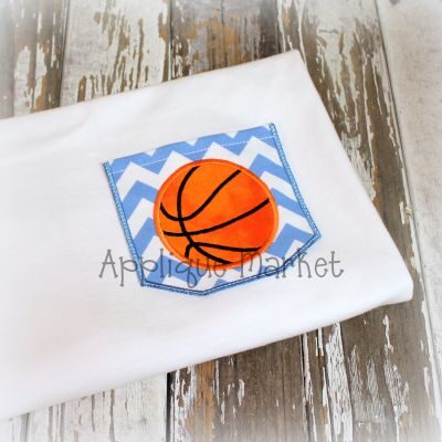 Appli-Pocket 2 Square with Basketball
