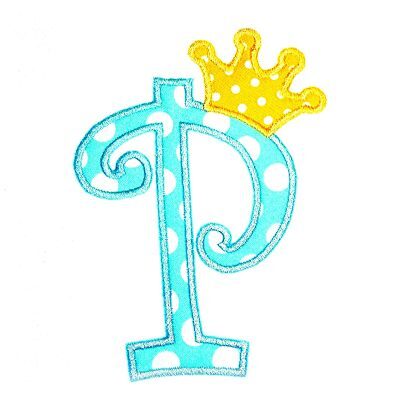 Curlz with Crown Applique Alphabet