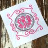 Circle Doodle Monogram Frame