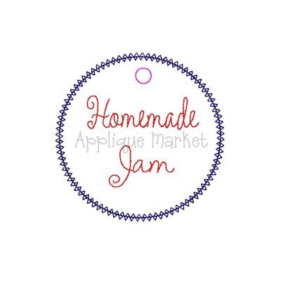 In The Hoop Tag Homemade Jam