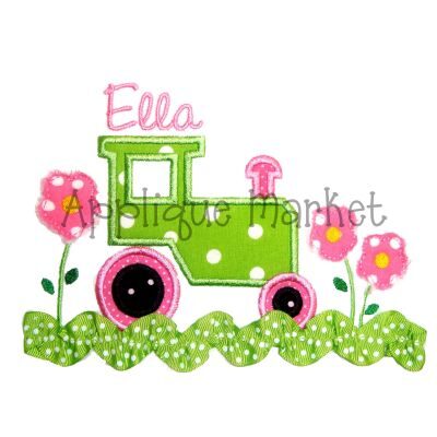 Tractor with Flowers