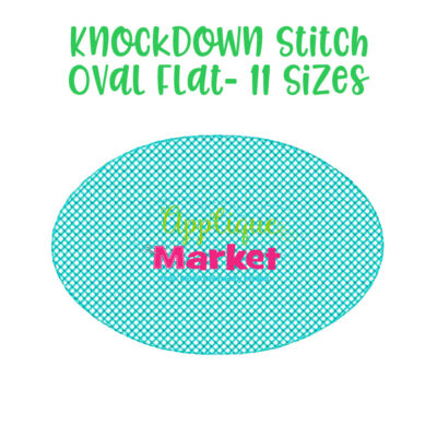 Knockdown Stitch Oval Flat