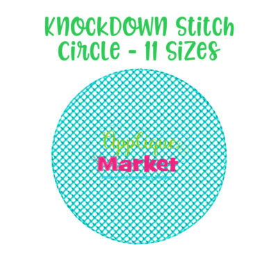 knockdown stitch circle