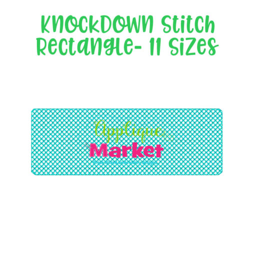 knockdown stitch rectangle