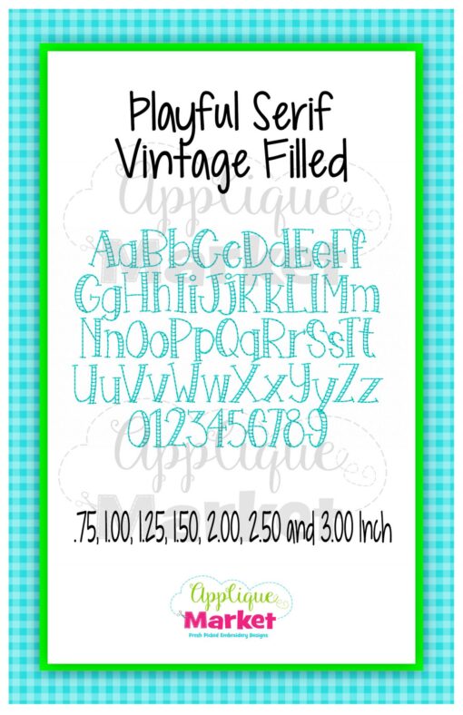 App Market Playful Serif Vintage Filled Font Printable