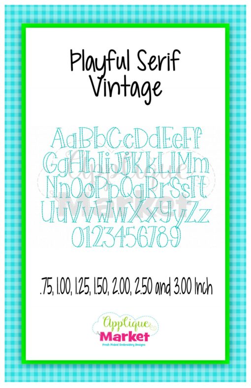 App Market Playful Serif Vintage Font Printable
