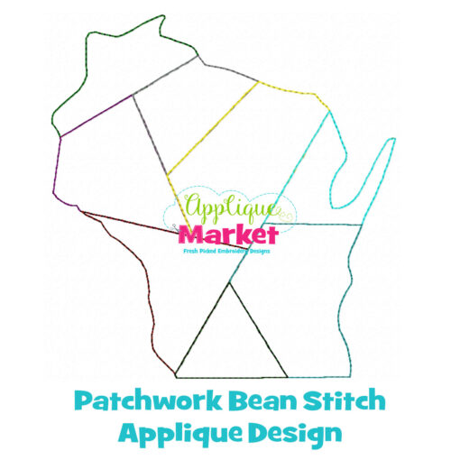 Wisconsin Patchwork Applique Design