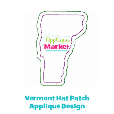Vermont Hat Patch Applique Design