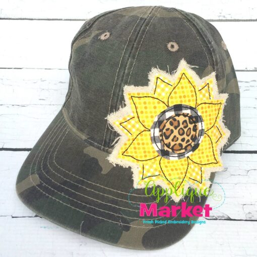 Sunflower Hat Patch Applique