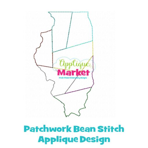 Illinois Patchwork Applique Design Sample