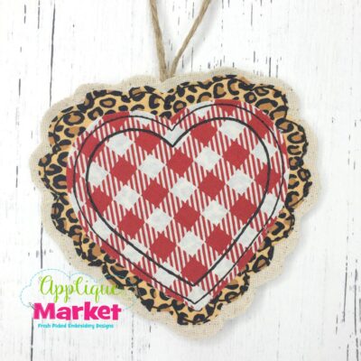 In the Hoop Valentine Lace Heart Ornament
