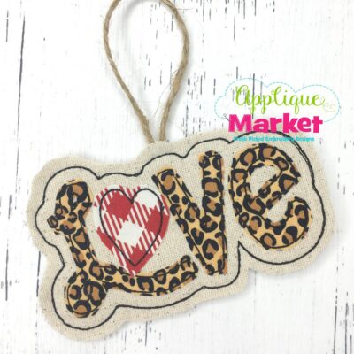 In the Hoop Valentine Love Heart Ornament