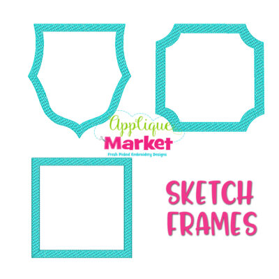 Embroidery Sketch Frames