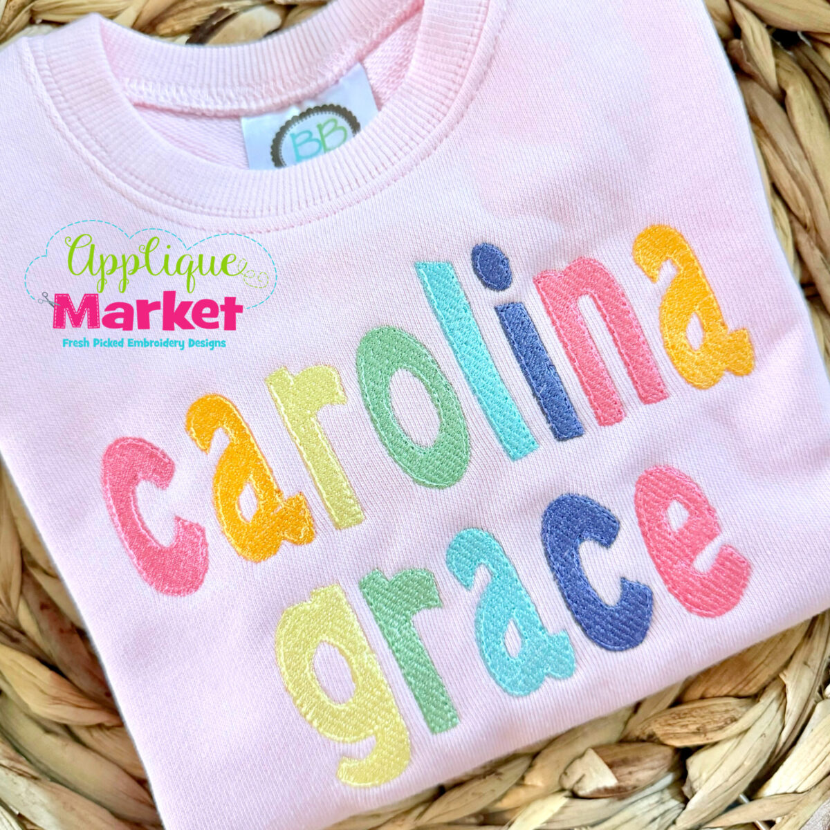 Applique Market Henry Filled Alphabet