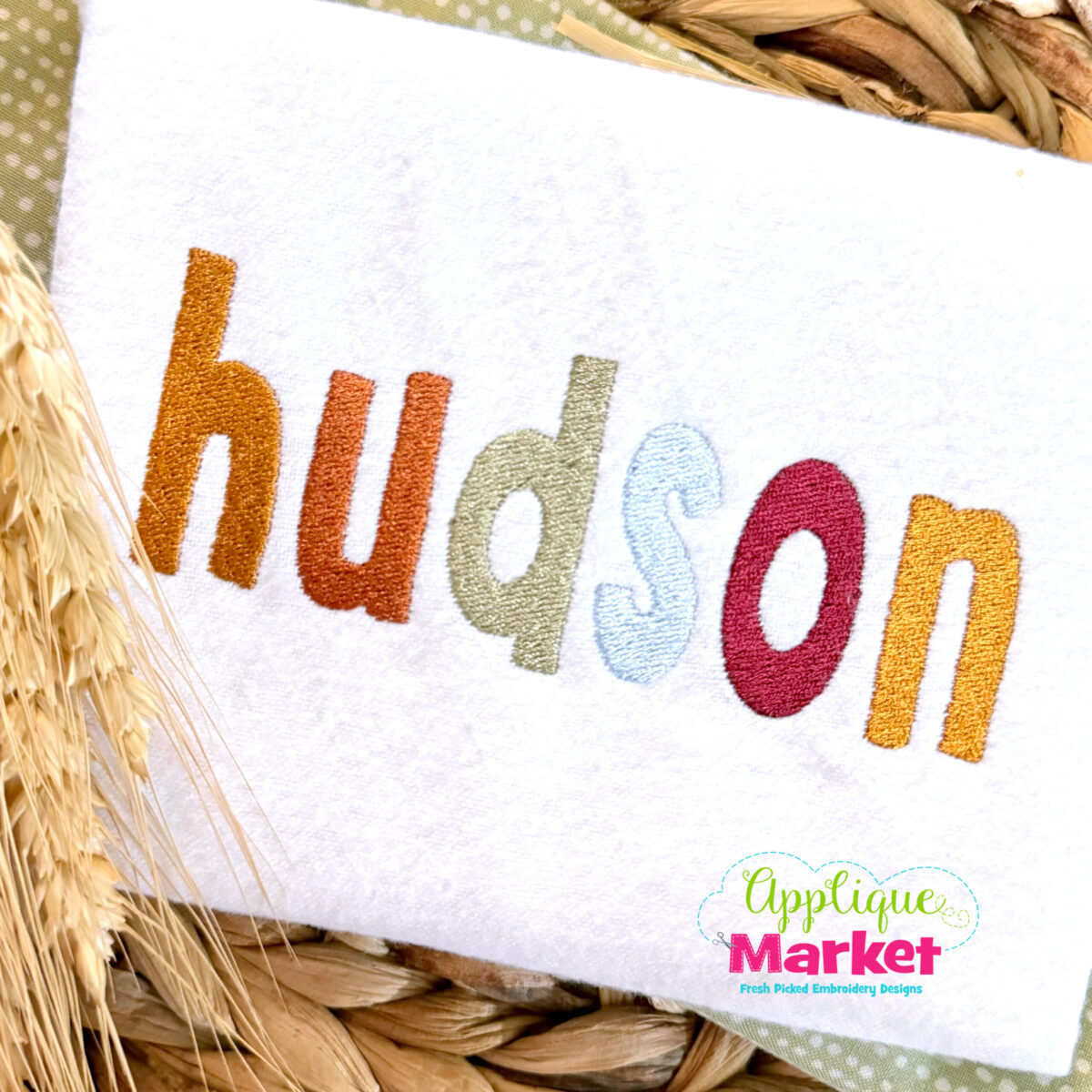 Embroidery Filled Henry Font